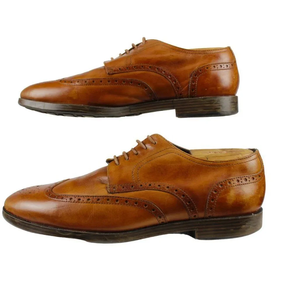 Cole Haan Jefferson Grand O.S. Wingtip Oxford British Tan C23795 Men’s 9 Wide